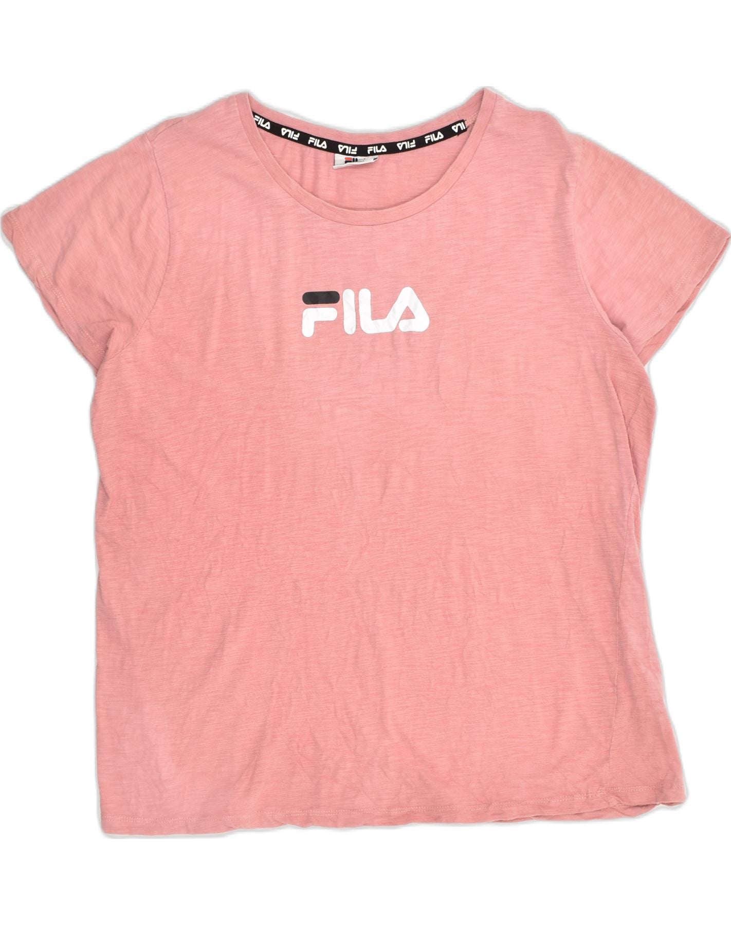 Pink fila shop shirt womens