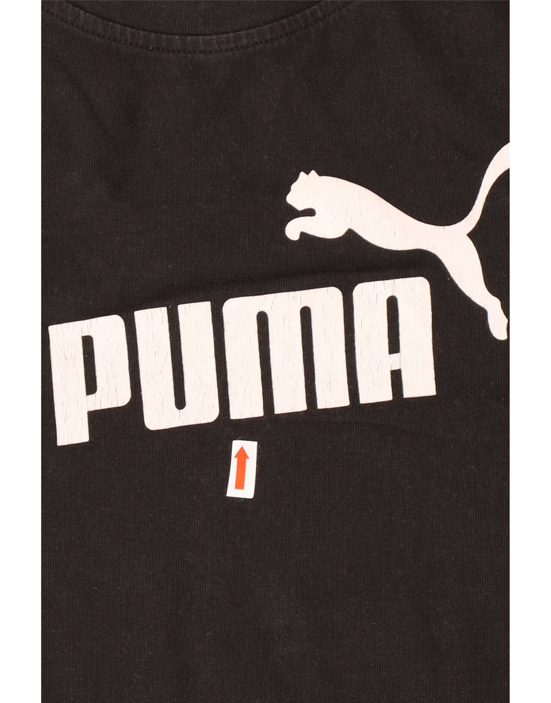 PUMA Womens Graphic T-Shirt Top UK 14 Large Black