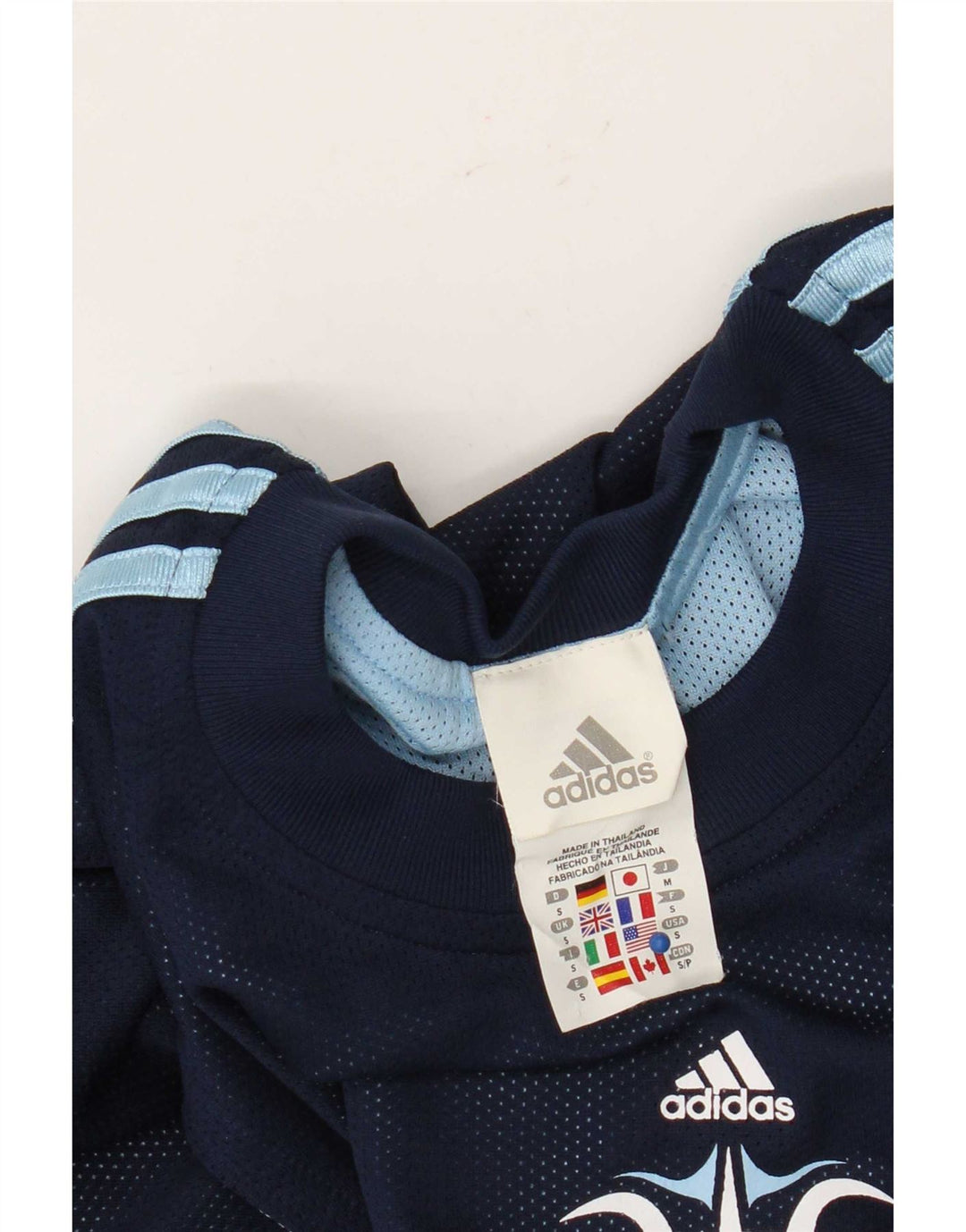 Adidas Mens Graphic Vest Top Small Navy Blue Polyester