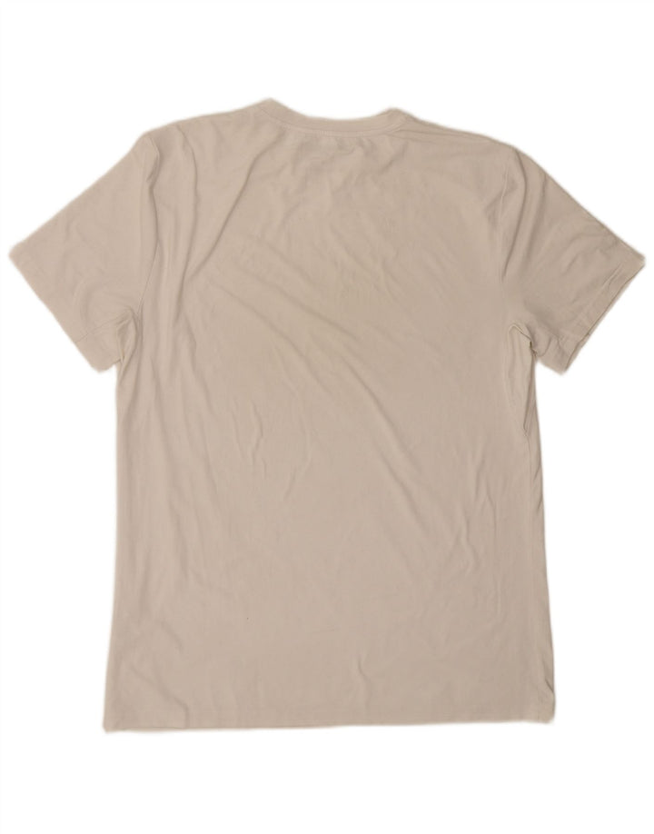 Calvin Klein Mens T-Shirt Top Medium White Polyester