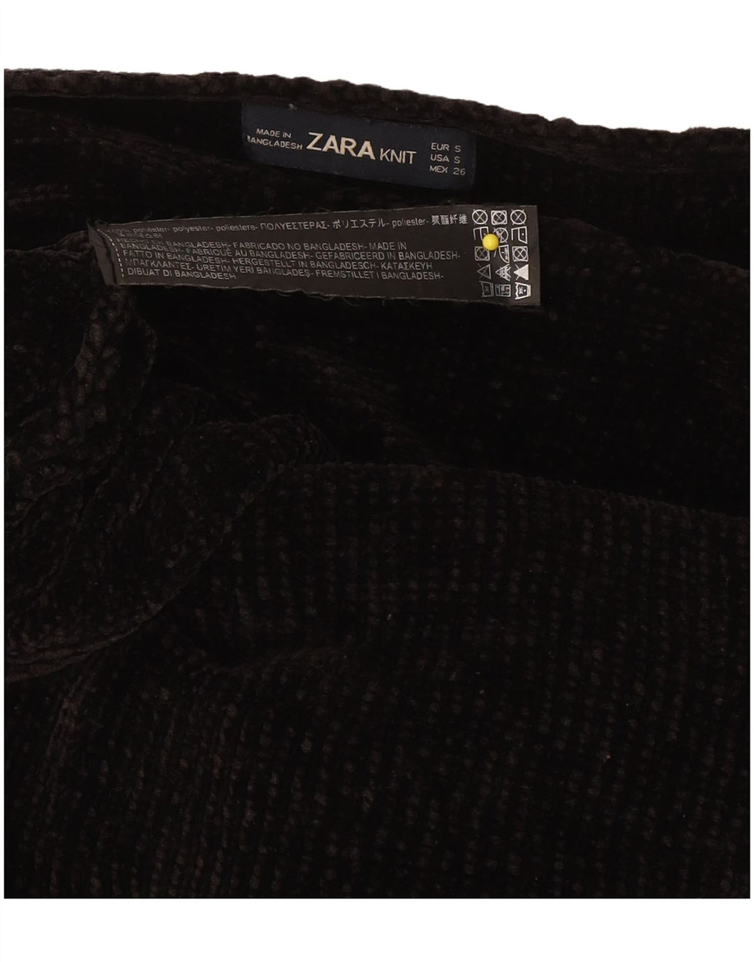 Zara Womens Oversized Boat Neck Jumper Sweater UK 10 Small Black Polyester