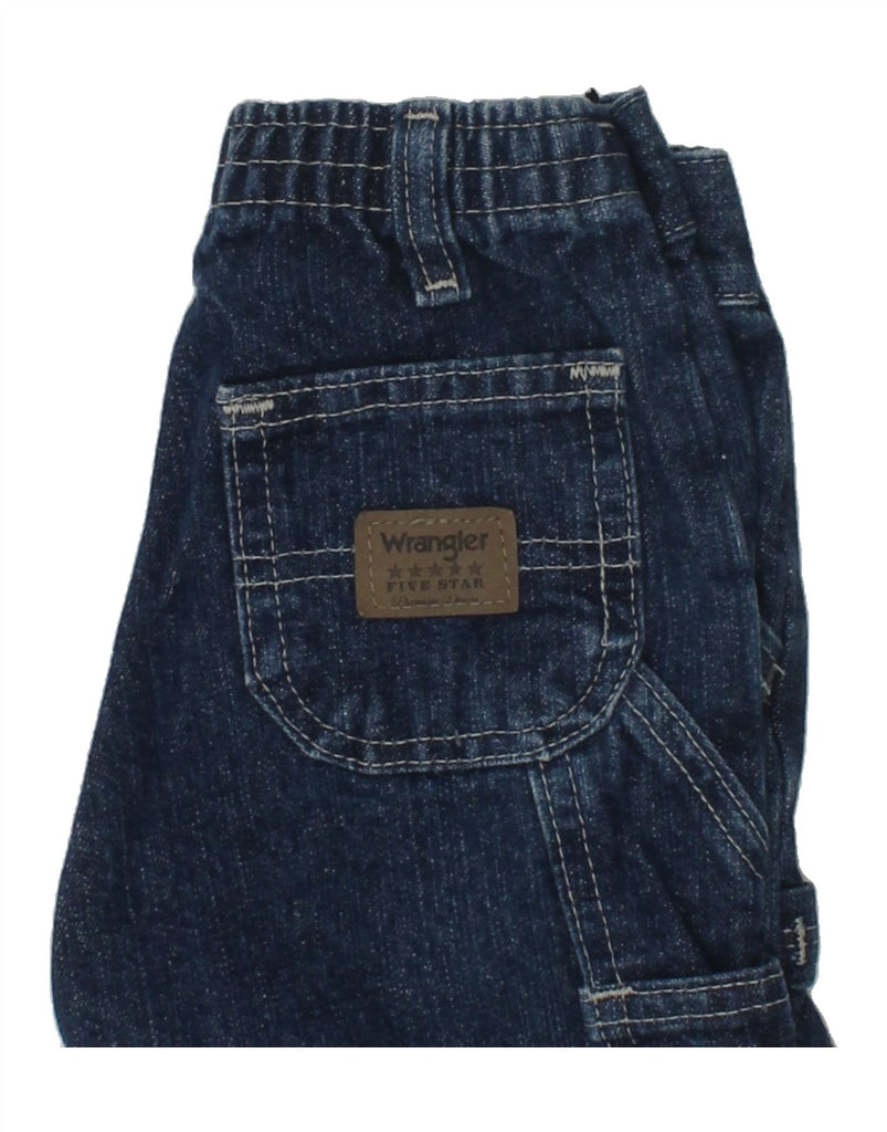 WRANGLER Baby Boys Straight Jeans 12-18 Months W18 L10 Navy Blue Cotton | Vintage Wrangler | Thrift | Second-Hand Wrangler | Used Clothing | Messina Hembry 