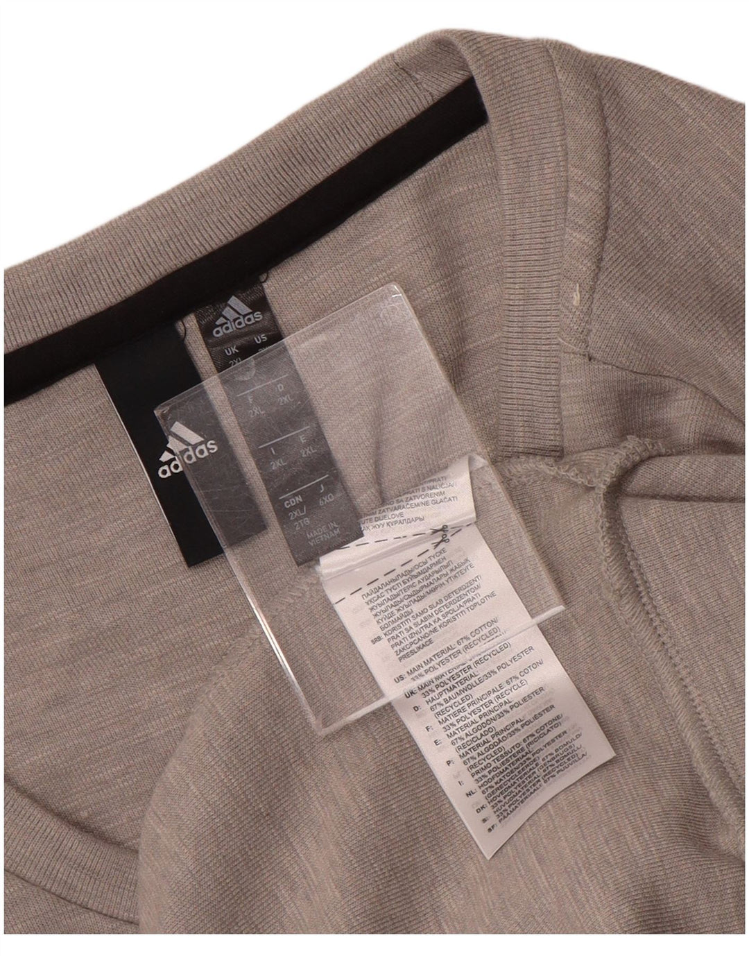 Adidas Mens Sweatshirt Jumper 2XL Grey
