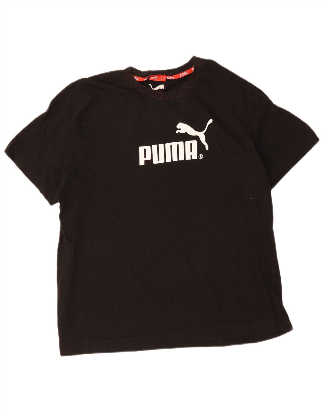 Puma Mens Graphic T-Shirt Top XL Black
