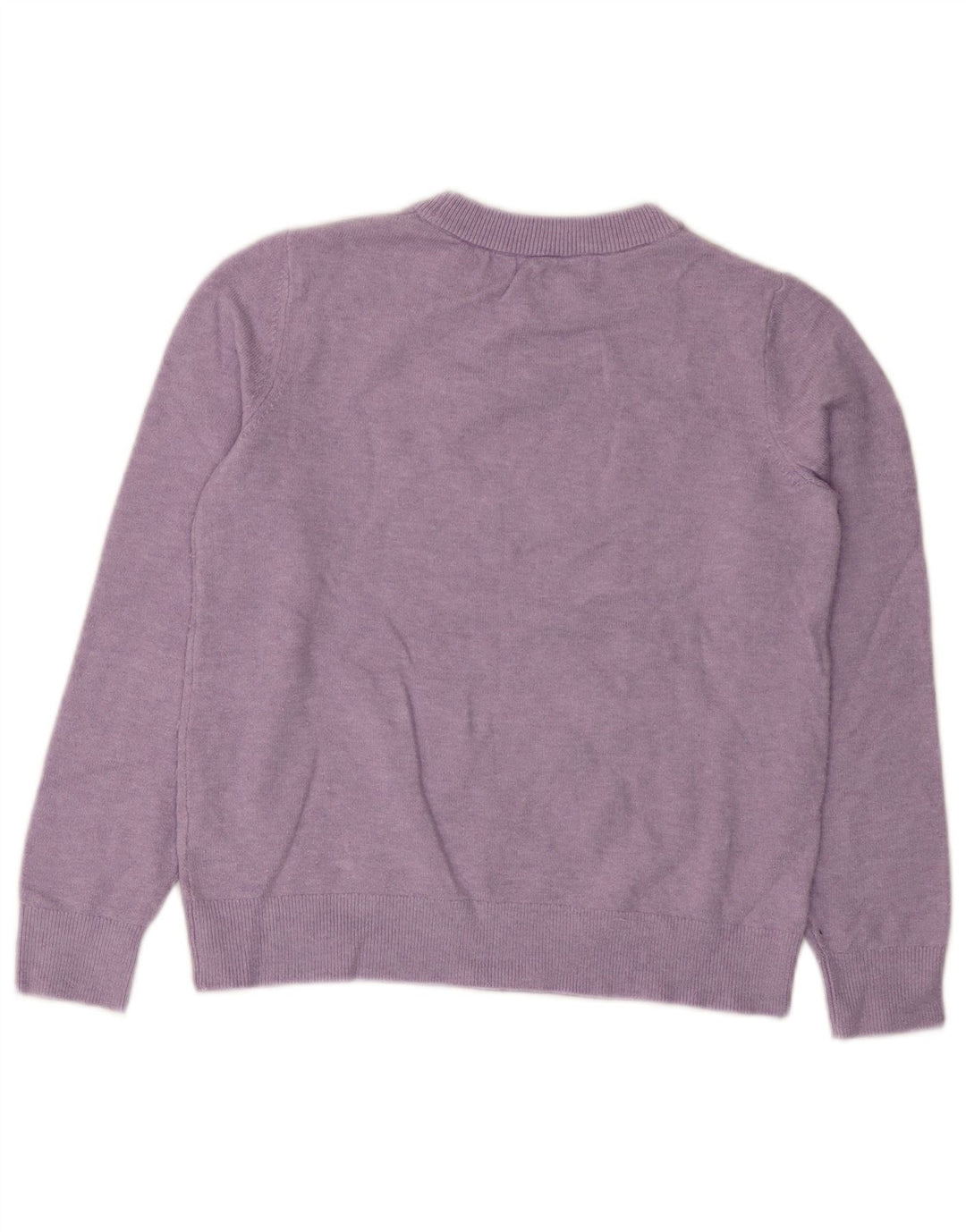 Marks & Spencer Womens Crew Neck Jumper Sweater UK 10 Small Purple