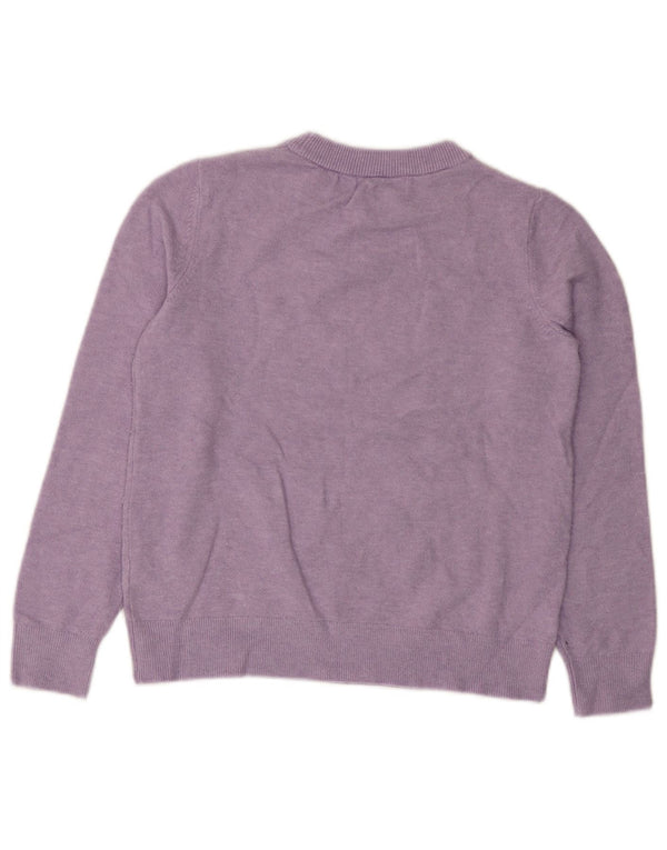 Marks & Spencer Womens Crew Neck Jumper Sweater UK 10 Small Purple