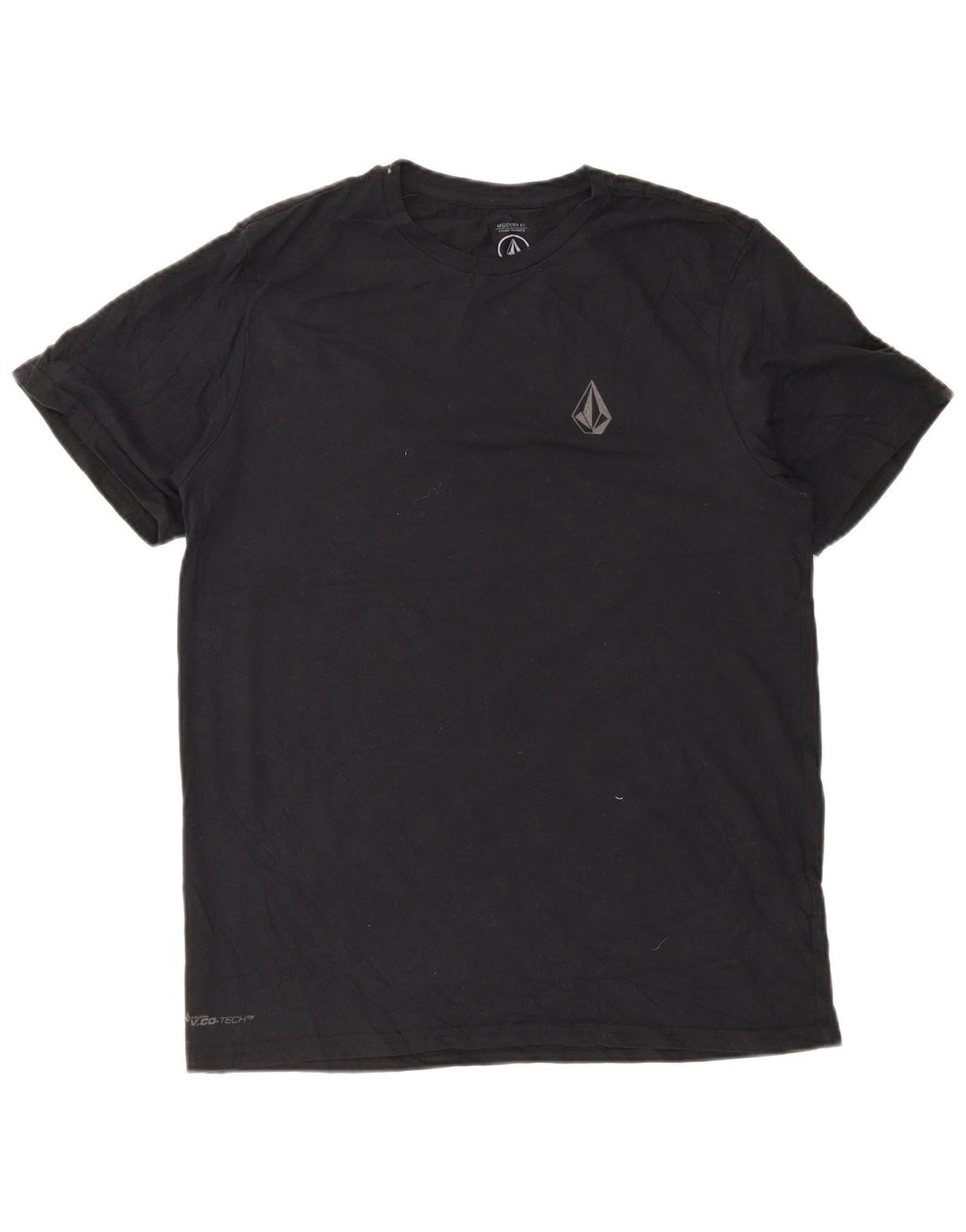 Volcom Mens Modern Fit Graphic T-Shirt Top Large Black Cotton