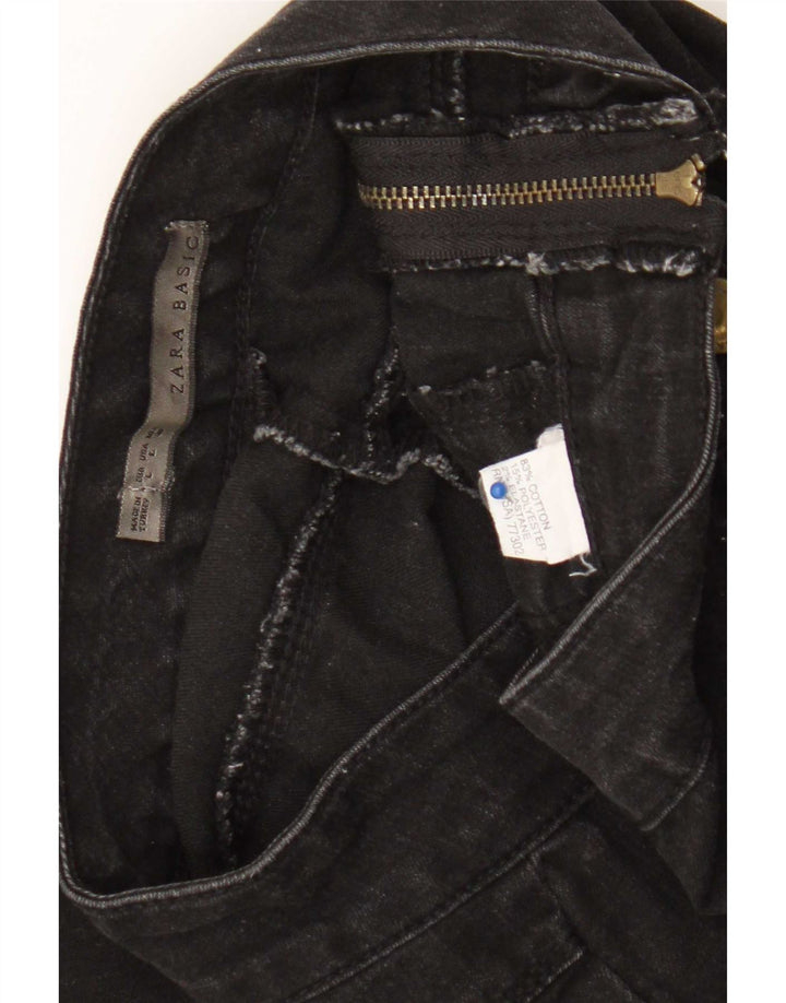 Zara Womens Jegging Jeans Large W30 L29 Black Cotton
