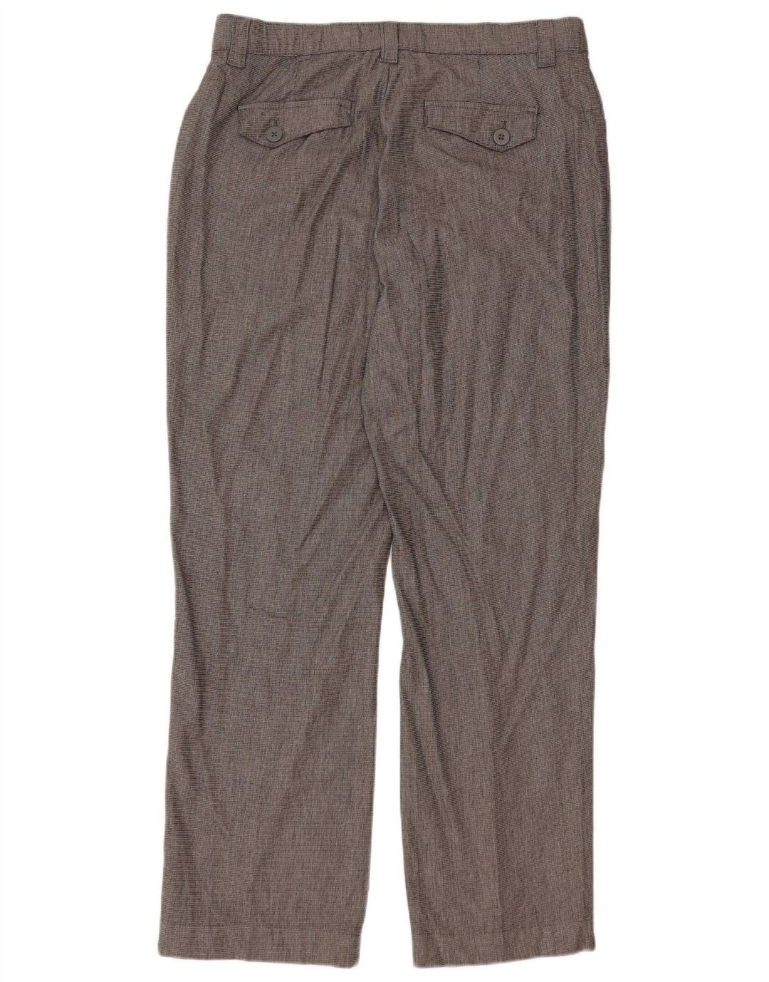 LEE Womens Straight Casual Trousers US 12 Large W34 L30 Grey Check Cotton