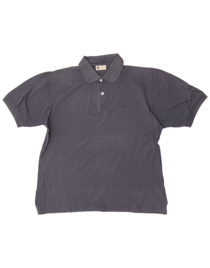 Sergio Tacchini Mens Polo Shirt Large Navy Blue