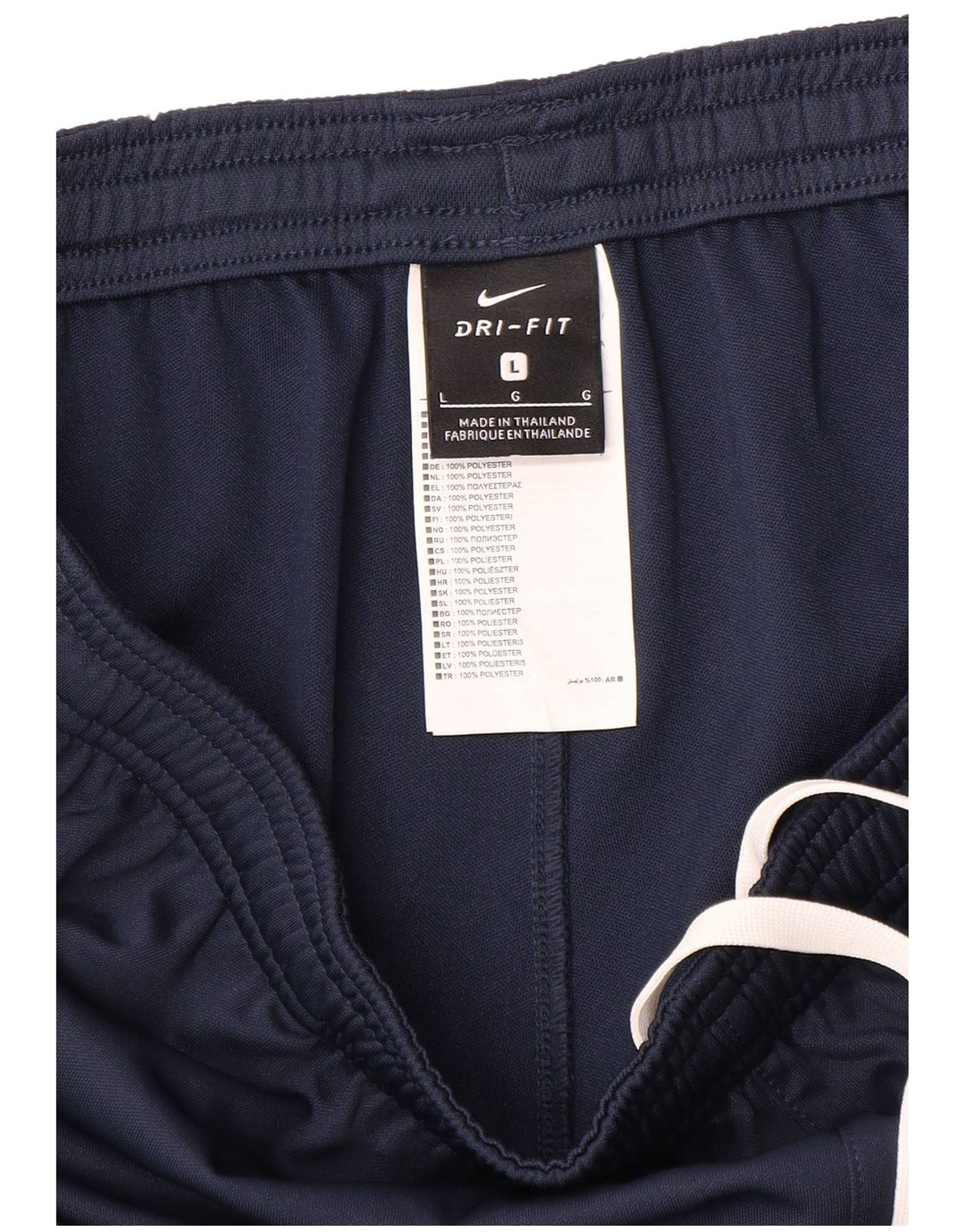 Nike Mens Dri Fit Tracksuit Trousers Large Navy Blue Polyester