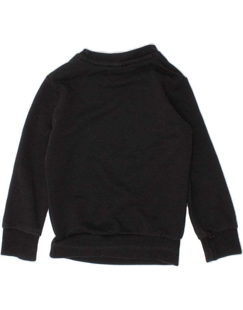 ADIDAS Baby Boys Graphic Sweatshirt Jumper 18-24 Months Black Cotton Vintage Adidas and Second-Hand Adidas from Messina Hembry 