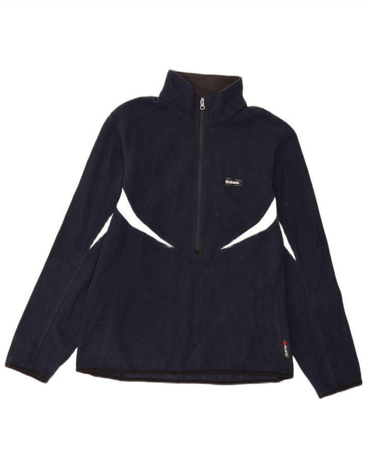 Colmar Mens Polartec Zip Neck Fleece Jumper Medium Navy Blue Polyester