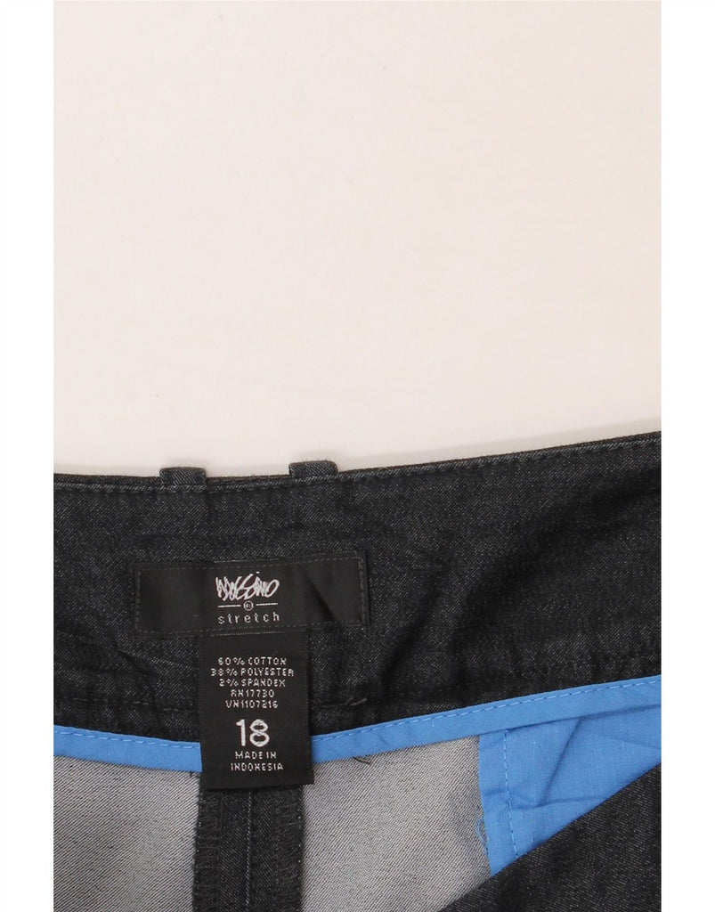 MOSSIMO Womens Stretch Casual Shorts US 18 2XL W40 Navy Blue Cotton Vintage Mossimo and Second-Hand Mossimo from Messina Hembry 