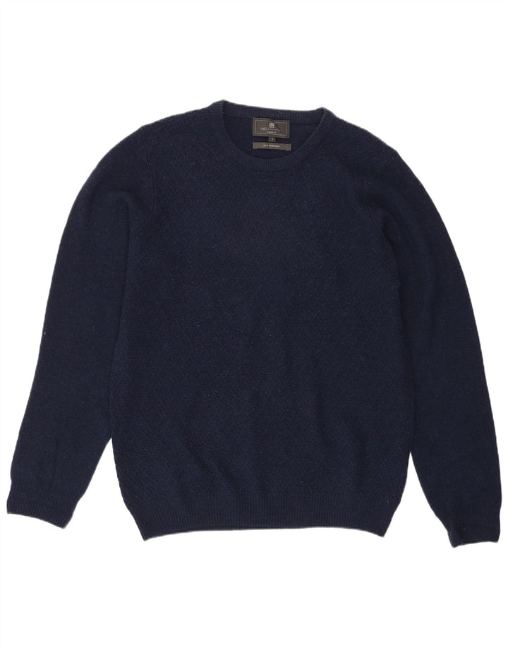Marks & Spencer Mens Regular Fit Crew Neck Jumper Sweater Small Navy Blue