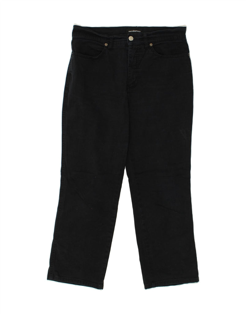 ROCCOBAROCCO Womens Straight Jeans W32 L25  Black Cotton Vintage Roccobarocco and Second-Hand Roccobarocco from Messina Hembry 