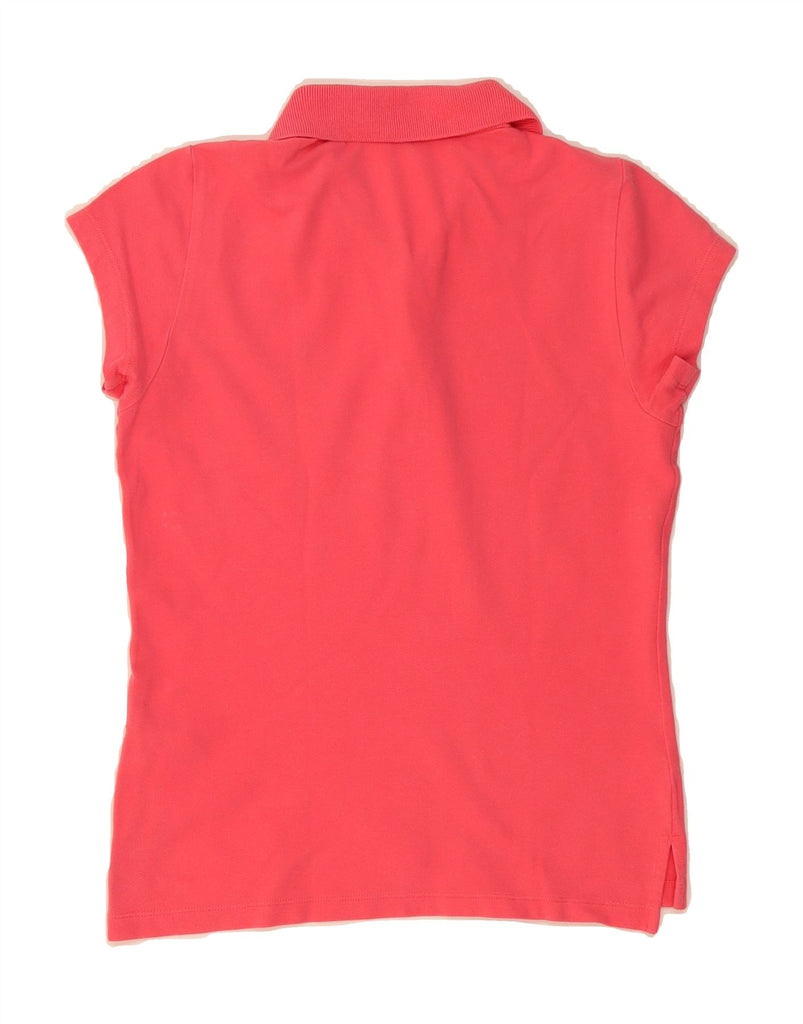 TOMMY HILFIGER Womens Polo Shirt UK 12 Medium Pink Cotton Vintage Tommy Hilfiger and Second-Hand Tommy Hilfiger from Messina Hembry 