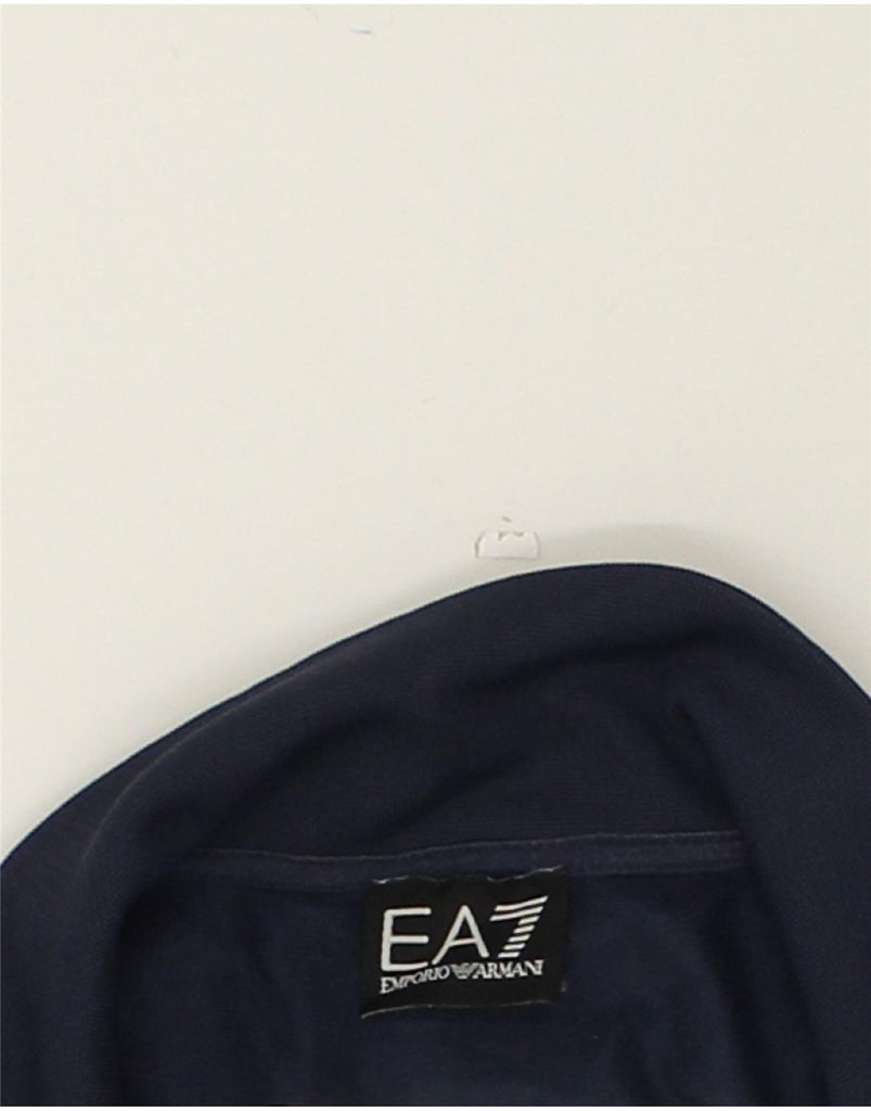 EMPORIO ARMANI Mens Tracksuit Top Jacket Medium Navy Blue Polyester | Vintage Emporio Armani | Thrift | Second-Hand Emporio Armani | Used Clothing | Messina Hembry 
