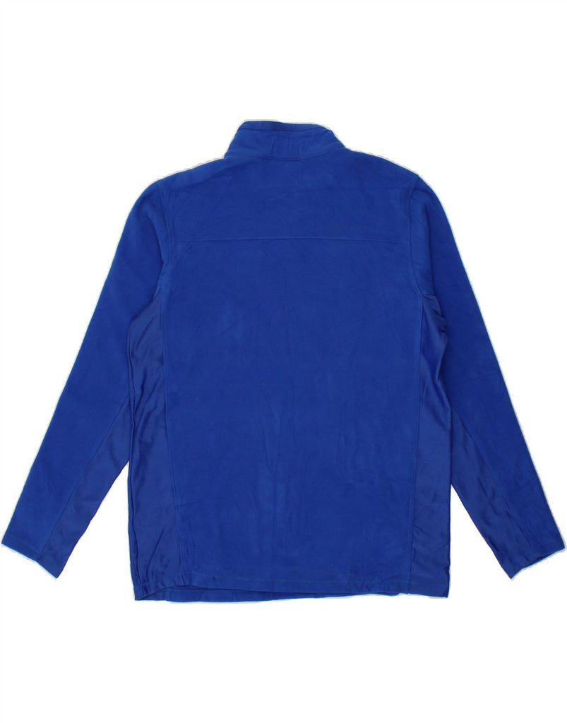 COLUMBIA Mens Zip Neck Fleece Jumper Large Blue Polyester Vintage Columbia and Second-Hand Columbia from Messina Hembry 