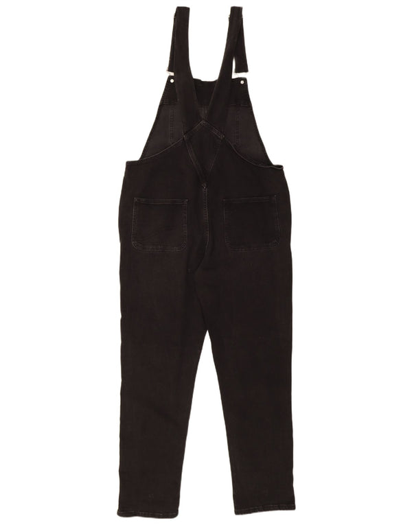 Fat Face Womens Dungarees Slim Jeans UK 12 Medium W36 L27 Black Cotton