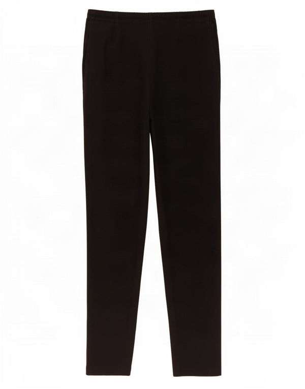 Marks & Spencer Womens Slim Casual Trousers UK 14 Large W30 L29 Black