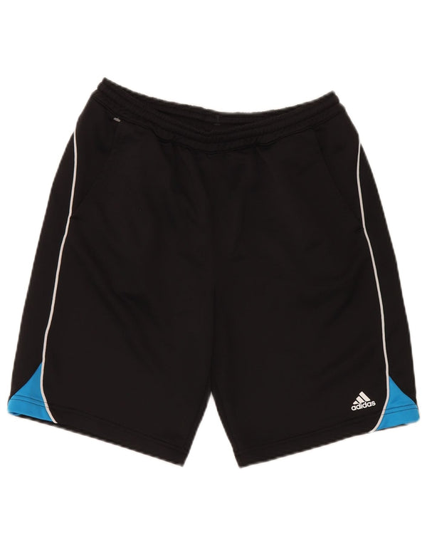 Adidas Boys Sport Shorts 15-16 Years Black Colourblock Polyester