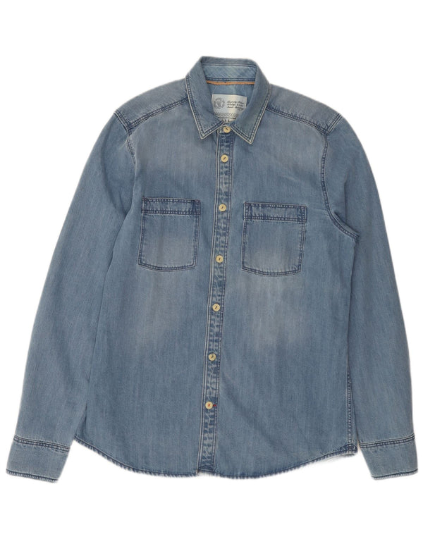 Fat Face Mens Denim Shirt Medium Blue