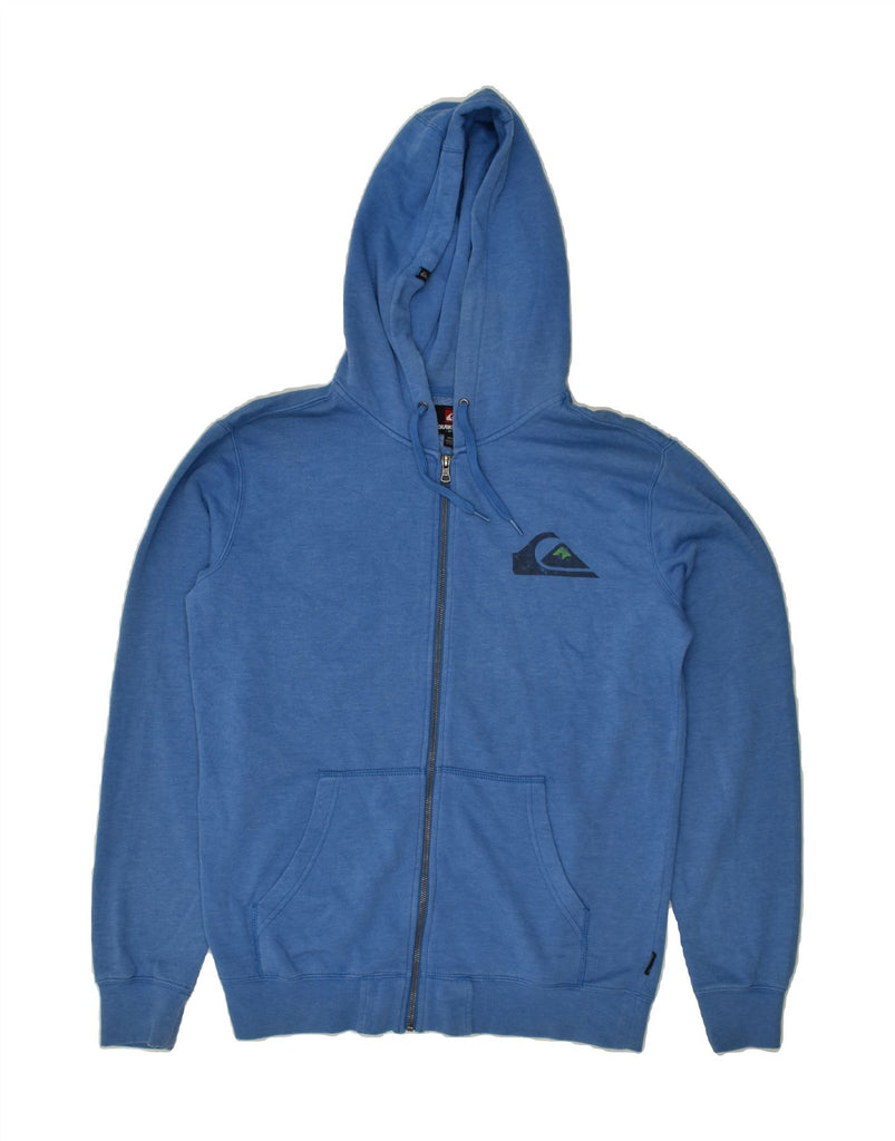QUIKSILVER Mens Zip Hoodie Sweater Medium Blue | Vintage Quiksilver | Thrift | Second-Hand Quiksilver | Used Clothing | Messina Hembry 