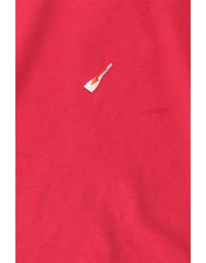 White Stuff Womens Zip Neck Sweatshirt Jumper UK 12 Medium Pink Cotton