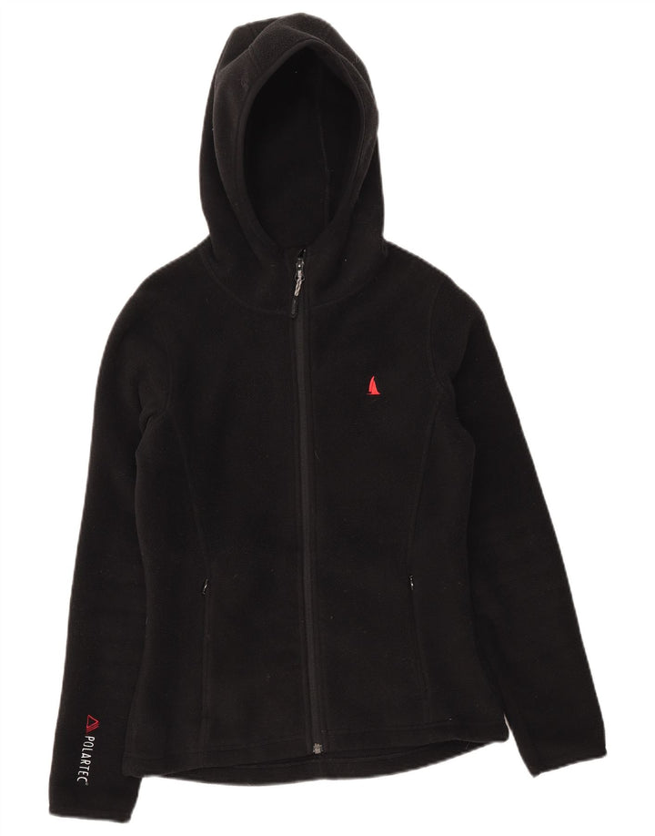Musto Womens Polartec Hooded Fleece Jacket UK 8 Small Black Polyester