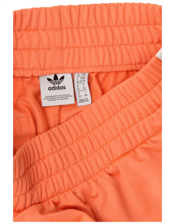 Adidas Womens Sport Shorts UK 6 XS  Orange Polyester