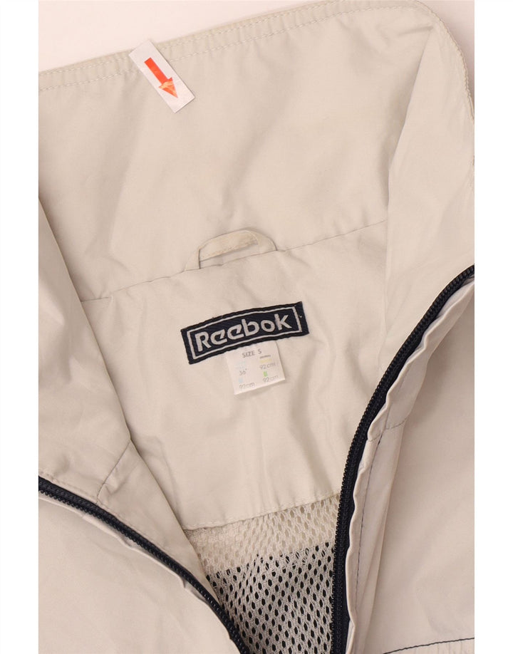 REEBOK Mens Pullover Rain Jacket UK 36 Small Navy Blue Colourblock