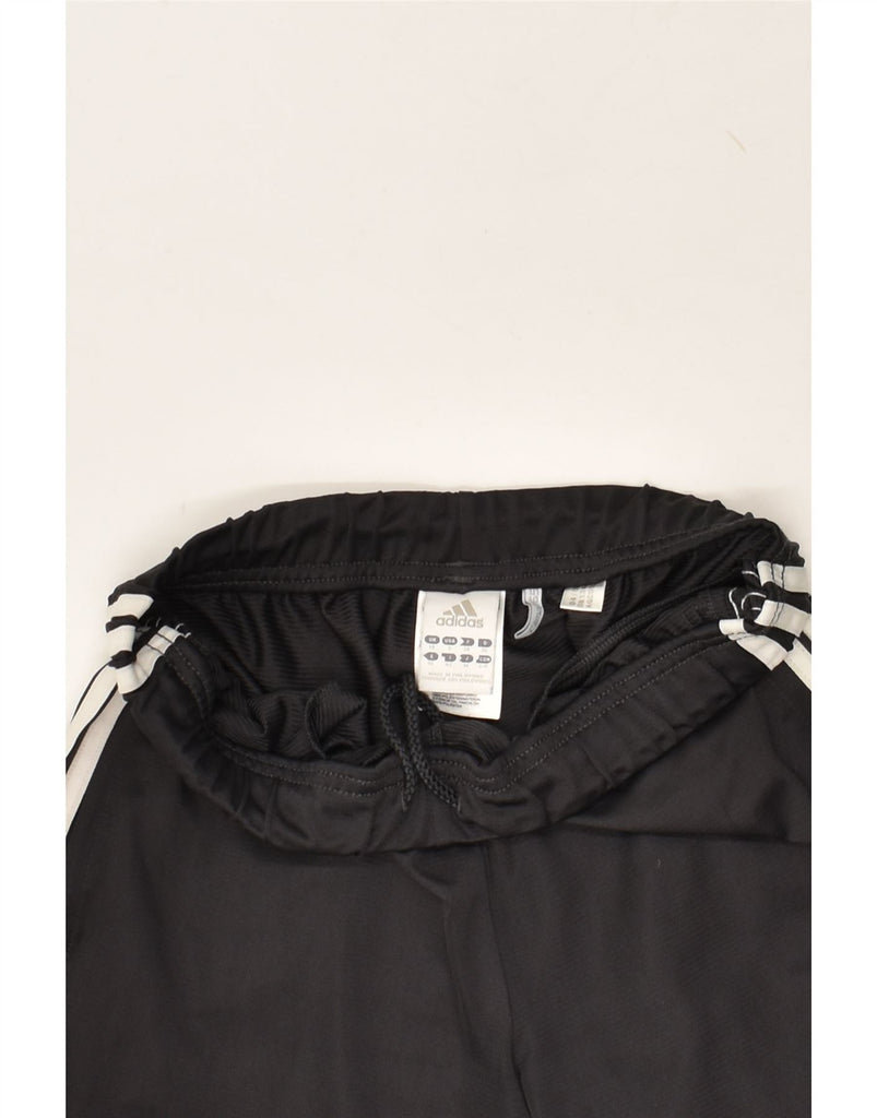 ADIDAS Womens Climalite Tracksuit Trousers UK 10 Small Black Polyester | Vintage Adidas | Thrift | Second-Hand Adidas | Used Clothing | Messina Hembry 