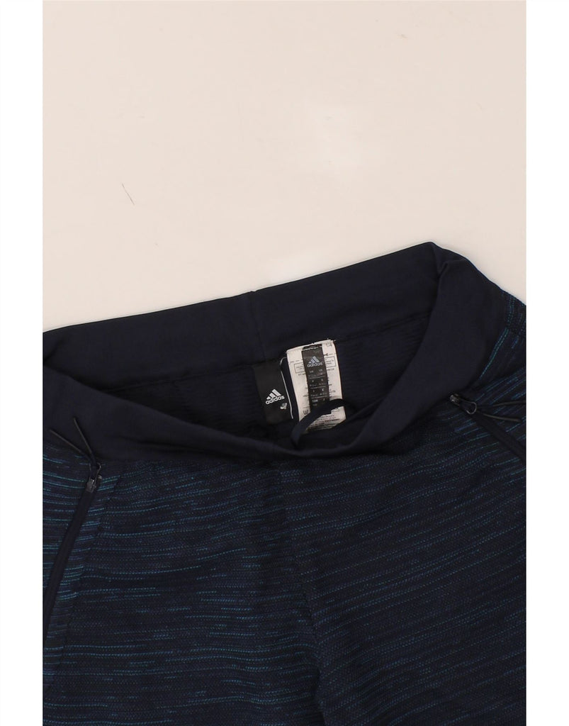 ADIDAS Womens Tracksuit Trousers UK 12/14 Medium  Navy Blue Pinstripe Vintage Adidas and Second-Hand Adidas from Messina Hembry 