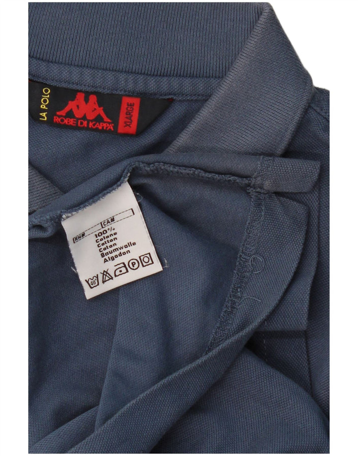 KAPPA Mens Polo Shirt XL Navy Blue Cotton