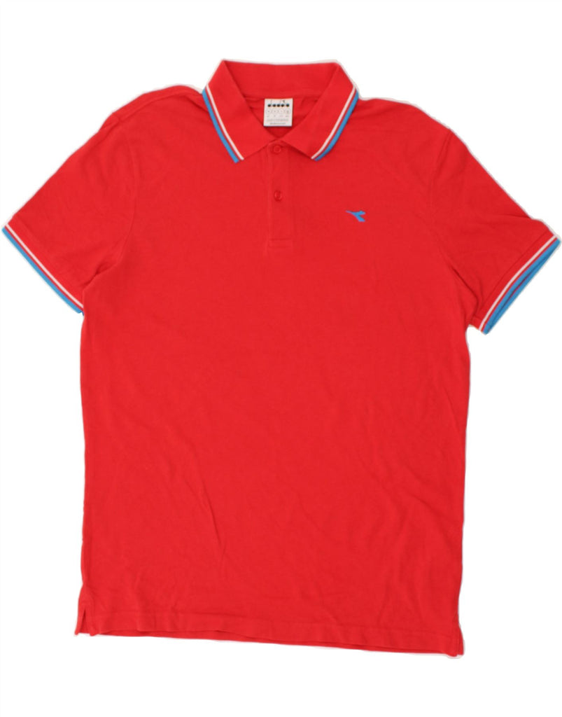 DIADORA Mens Polo Shirt XL Red Cotton | Vintage Diadora | Thrift | Second-Hand Diadora | Used Clothing | Messina Hembry 