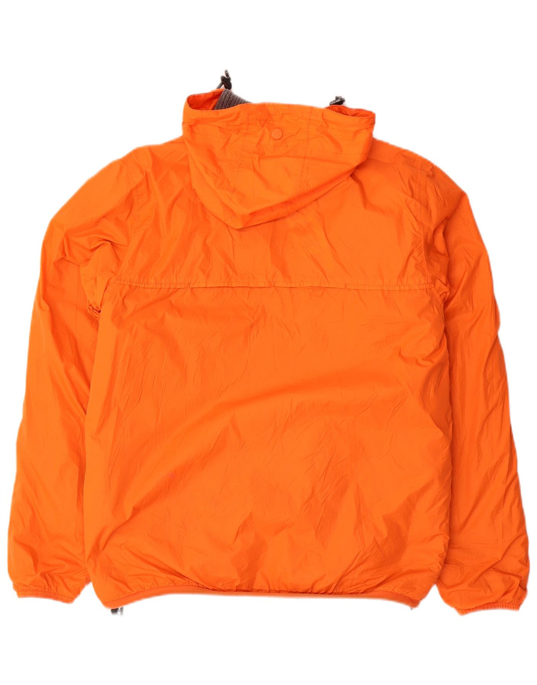 K-WAY Mens Hooded Reversible Jacket UK 36 Small Grey Polyamide