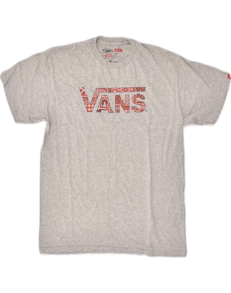 VANS Mens Classic Classic Fit Graphic T-Shirt Top Medium Grey Cotton | Vintage Vans | Thrift | Second-Hand Vans | Used Clothing | Messina Hembry 