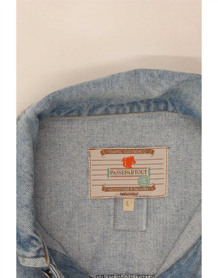 Vintage Mens Denim Jacket UK 40 Large Blue