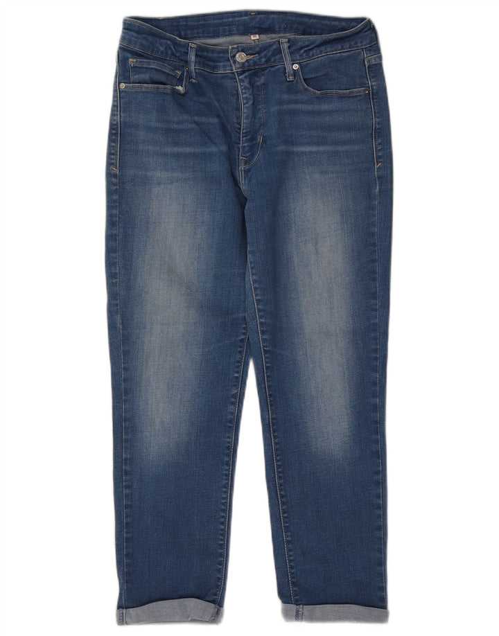 Levi's Womens Cropped Jeans W30 L24 Blue Cotton
