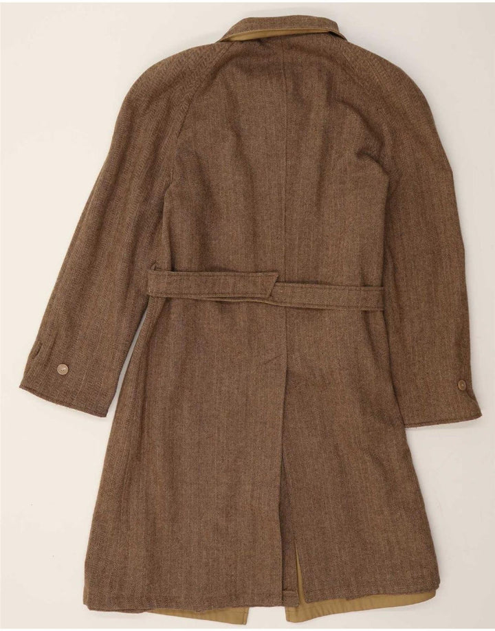 Vintage Mens Reversible Overcoat UK 36 Small Beige