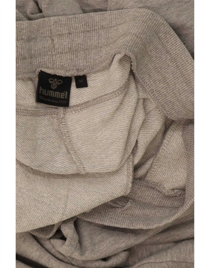 Hummel Mens Graphic Tracksuit Trousers Joggers Medium Grey Cotton