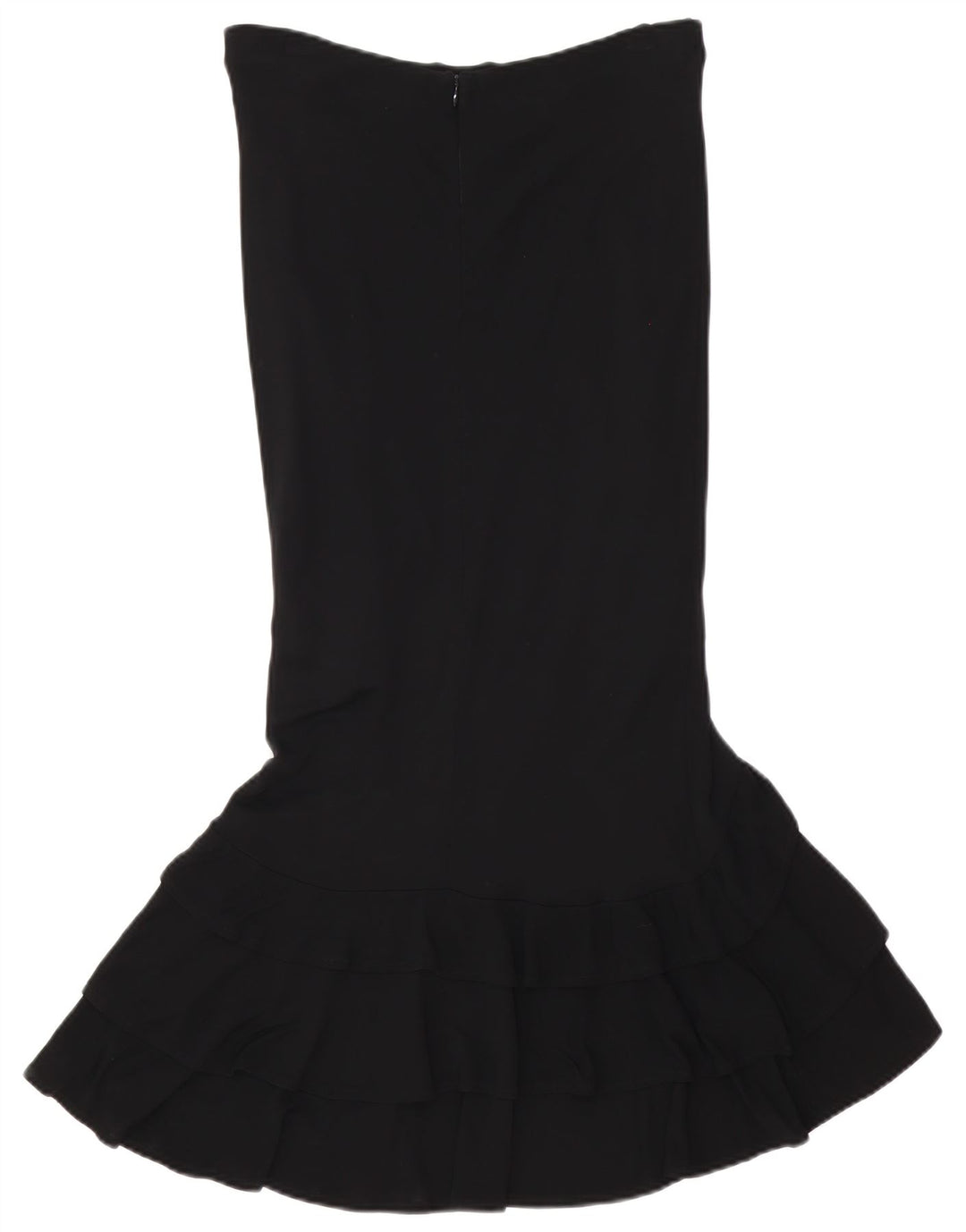 Luisa Spagnoli Womens Tiered Skirt Medium W30 Black