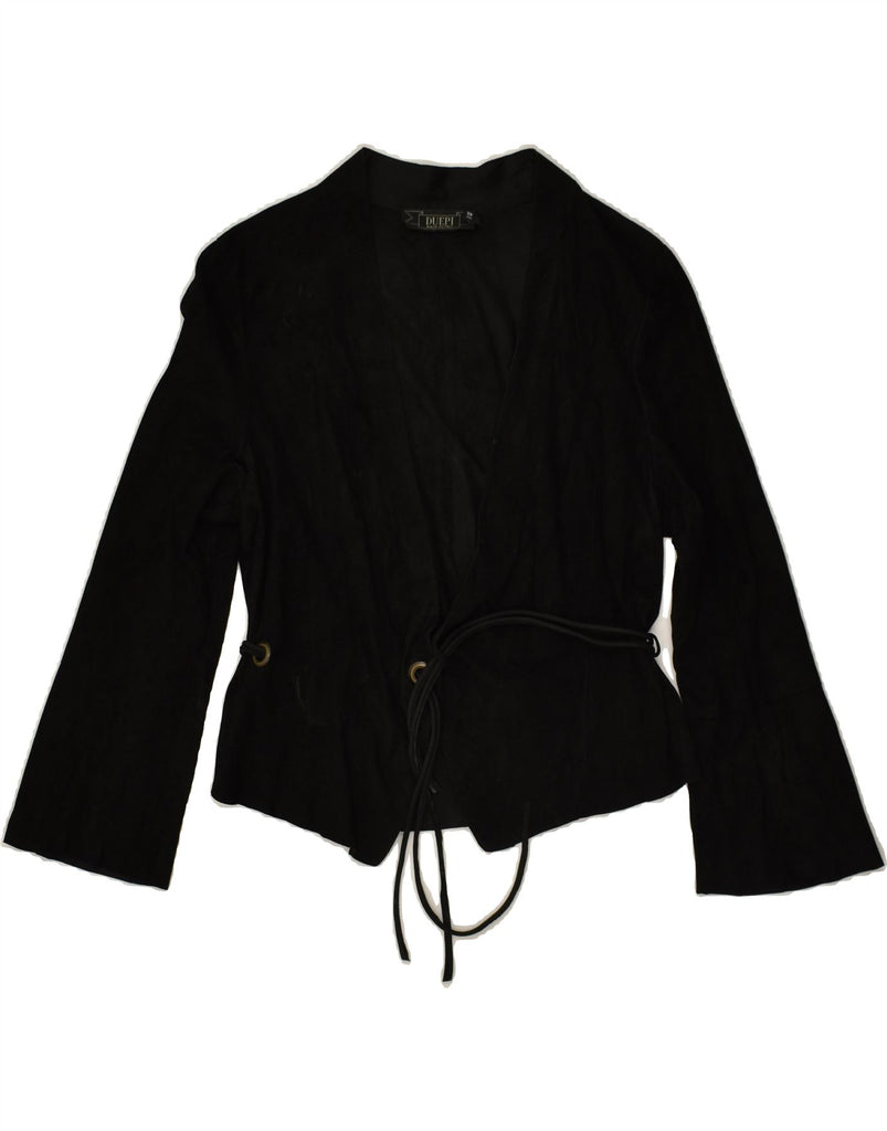 VINTAGE Womens Blazer Jacket IT 46 Large Black | Vintage Vintage | Thrift | Second-Hand Vintage | Used Clothing | Messina Hembry 