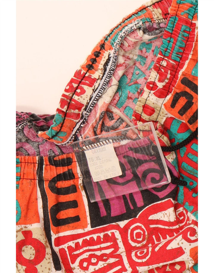 Vintage Mens Shorts XL W38  Multicoloured Patchwork Cotton