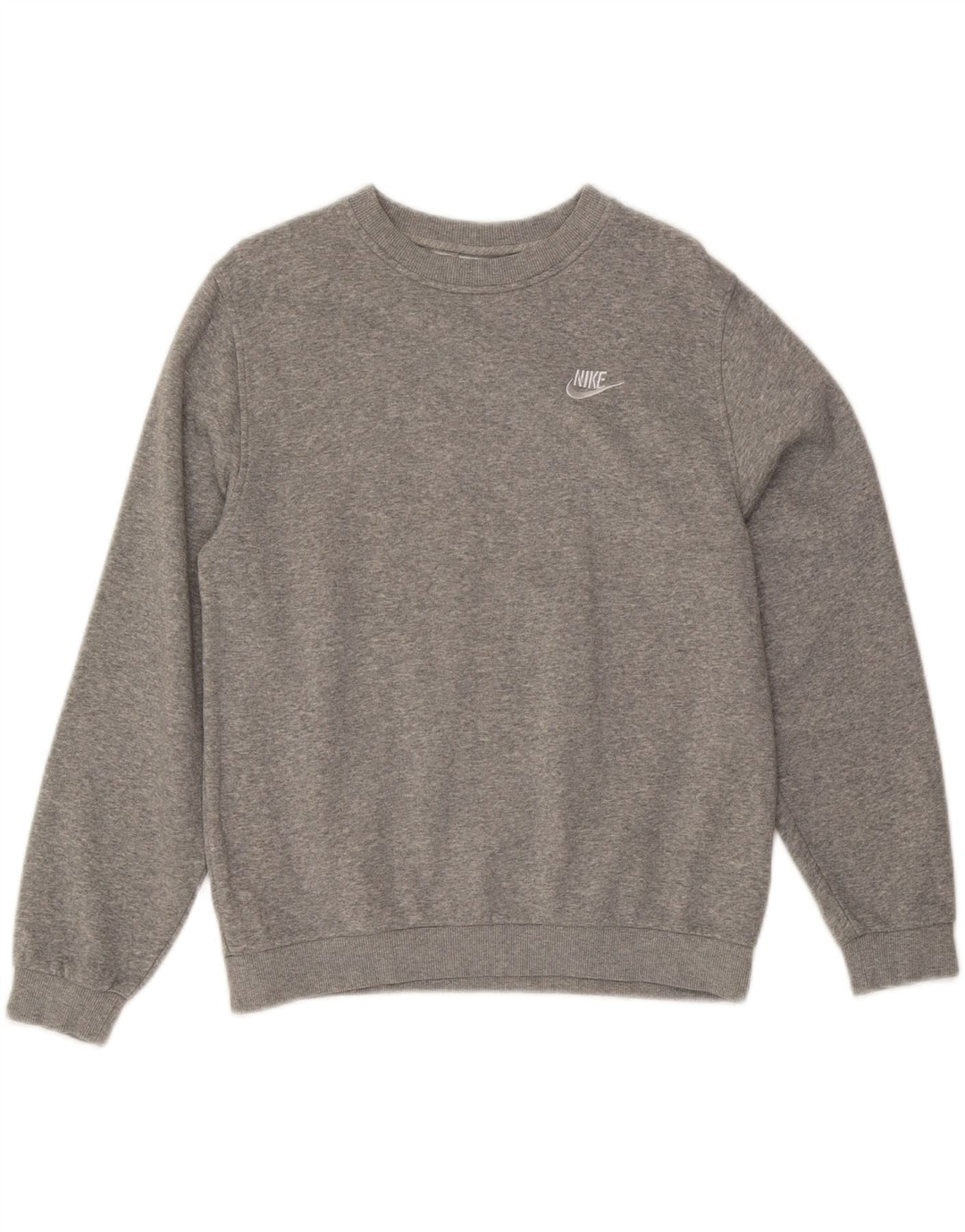 NIKE Boys Sweatshirt Jumper 13-14 Years XL  Grey Flecked Cotton
