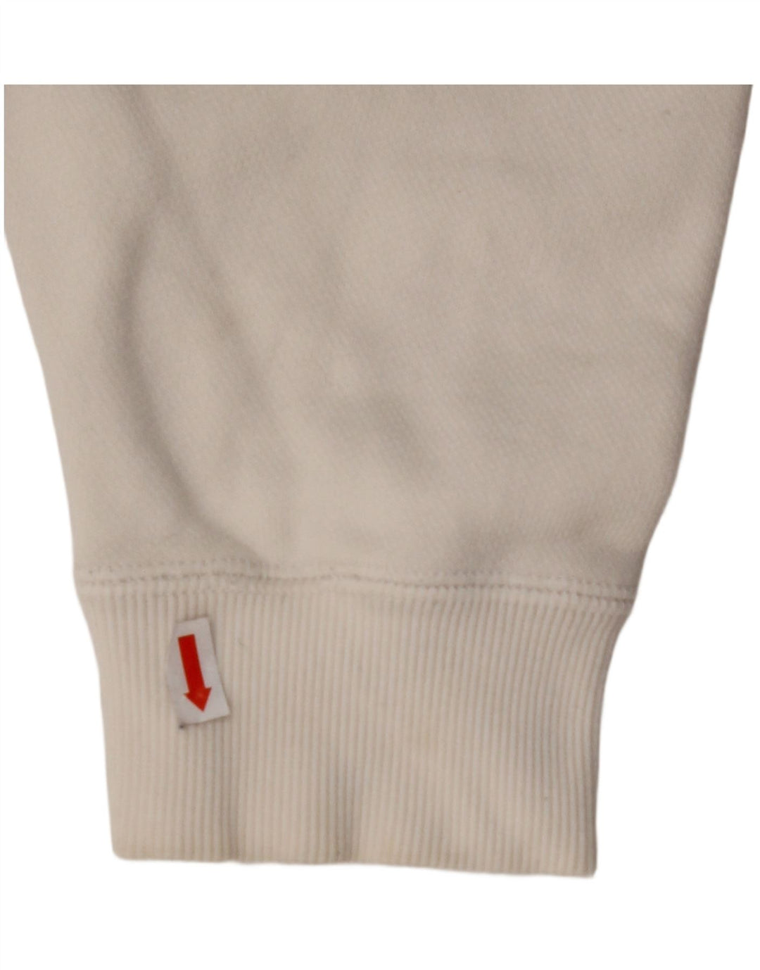 PUMA Womens Crop Oversized Zip Hoodie Sweater UK 10 Small White Cotton