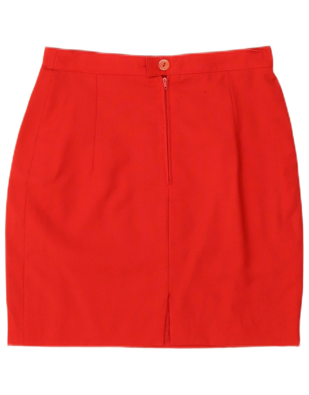 VINTAGE Womens 2 Button 2 Piece Skirt Set IT 44 Medium W26  Red Wool