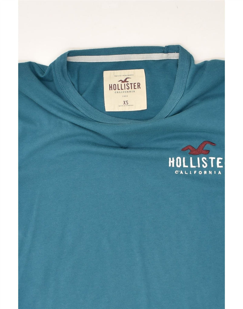 HOLLISTER Mens Graphic Top Long Sleeve XS Blue Cotton | Vintage Hollister | Thrift | Second-Hand Hollister | Used Clothing | Messina Hembry 