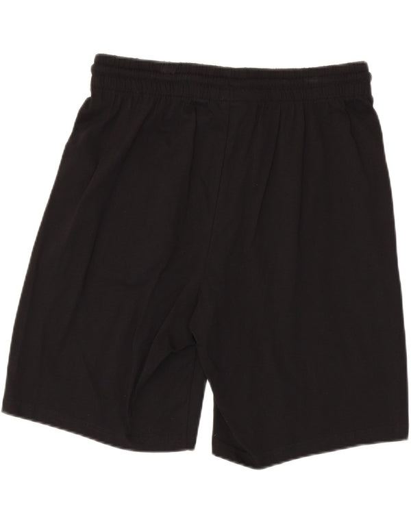 KAPPA Mens Graphic Sport Shorts Large  Black Cotton